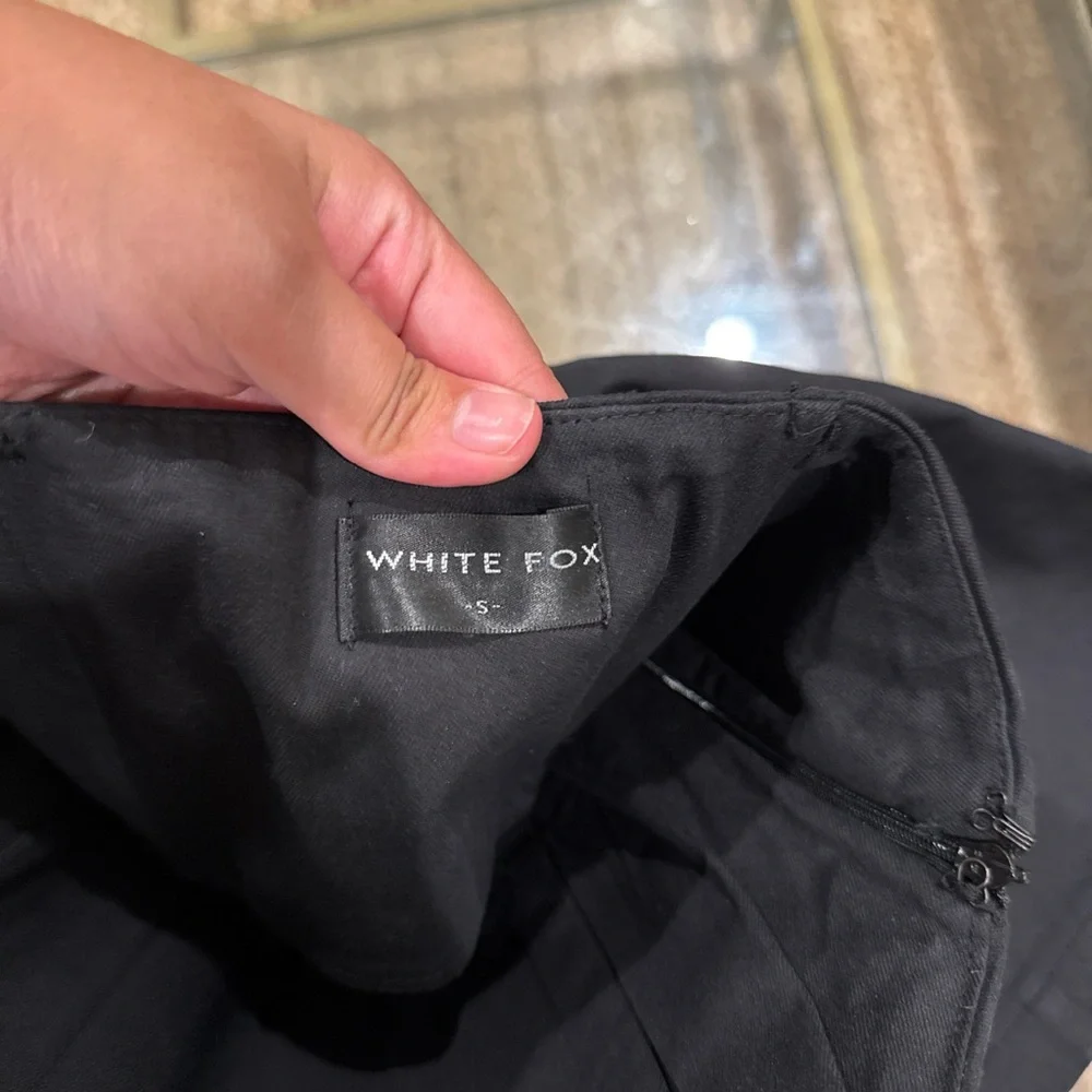 White Fox Boutique Strapless Black Mini Dress | Size S - Picture 8 of 8